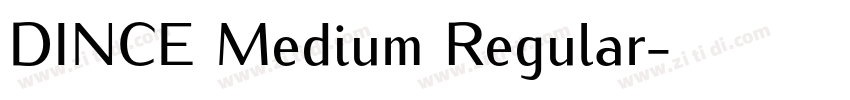 DINCE Medium Regular字体转换